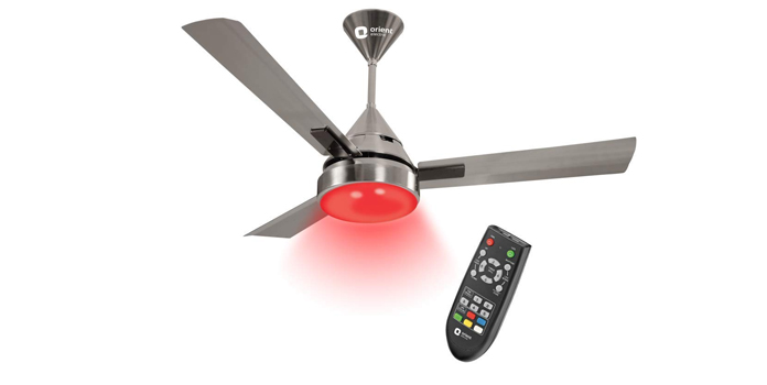 Orient Electric Spectra Under Light Pewter Finish Ceiling Fan with Remote