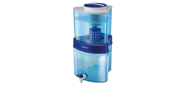 Eureka Forbes Aquasure Sampoorna 15 L Non Electrical Gravity Based Water Purifier